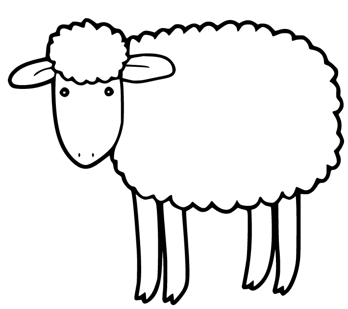 Einfache Schafe mit langen Beinen von Sheep