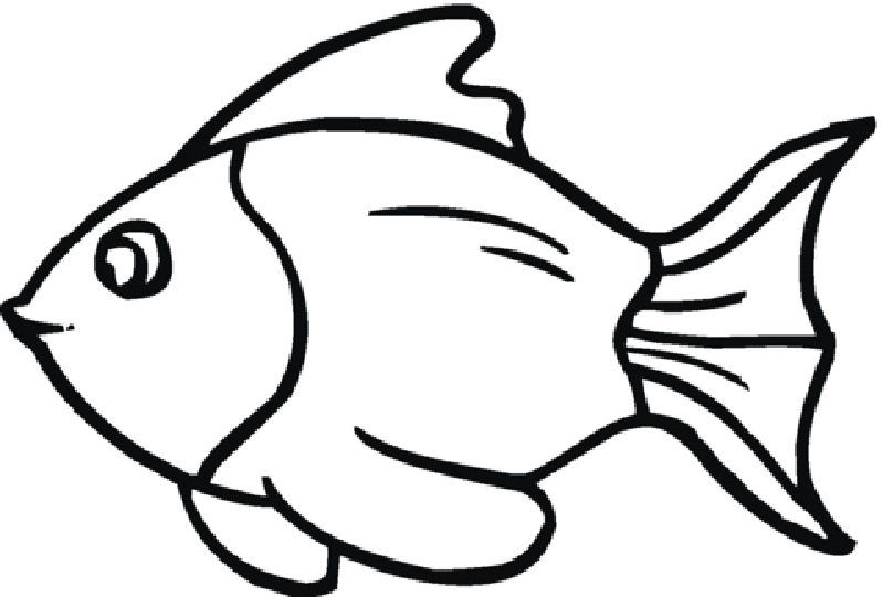Smile Goldfish Coloring Page
