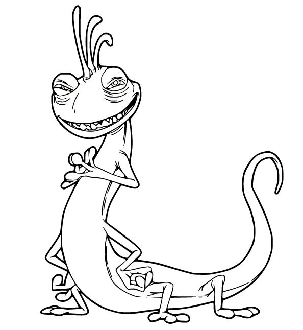Snaky Randall Boggs Coloring Pages