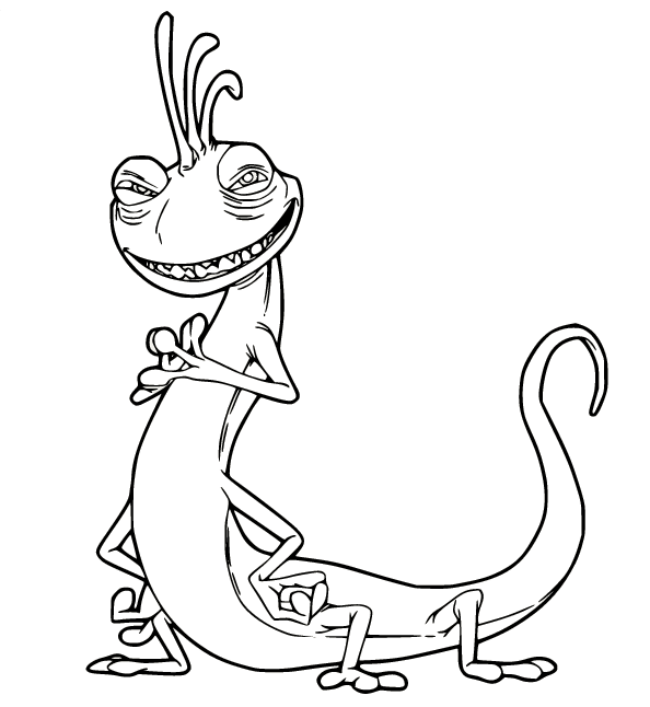 Learn How to Draw Randall Boggs from Monsters, Inc. (Monsters, Inc) Step by  Step : Drawing Tutorials