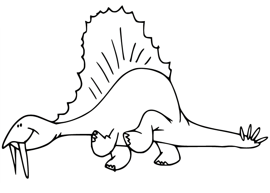 Spinosaurus eet vis van Spinosaurus