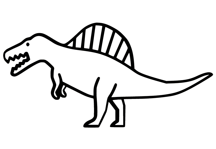 Spinosaurus Free Coloring Page