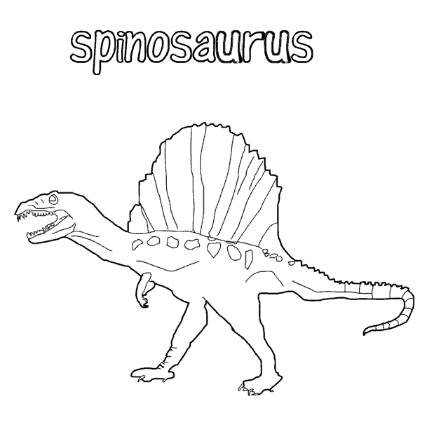 Спинозавр для печати со спинозавра