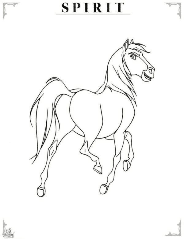 Spirit from Spirit Riding Free Coloring Pages