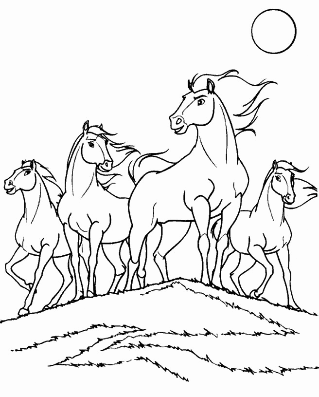 Spirit with Friends Coloring Pages
