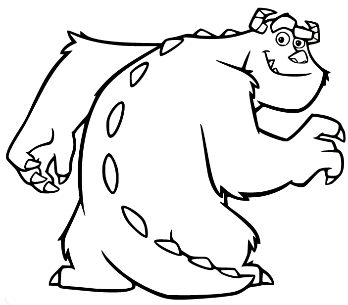Sullivan Monsters Inc Coloring Page