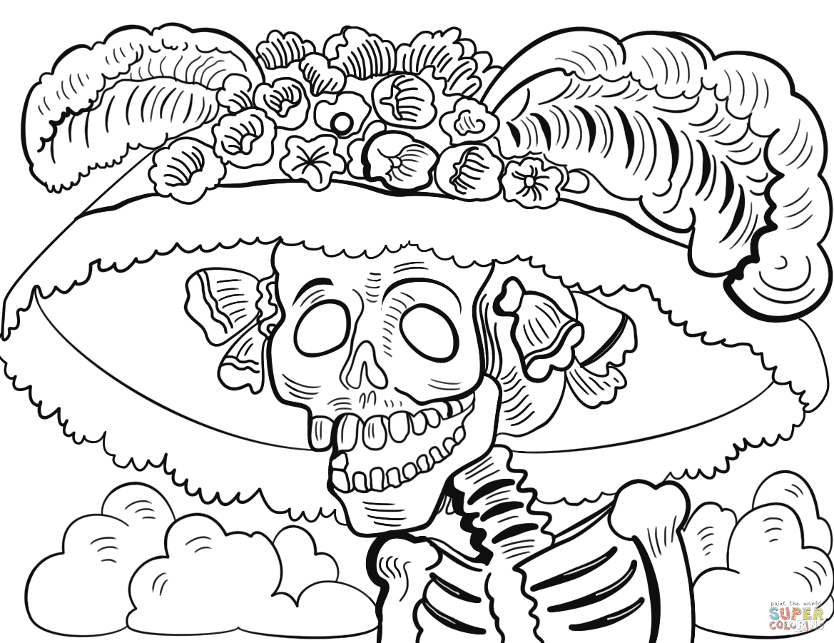 The Catrina Skull from Day Of The Dead
