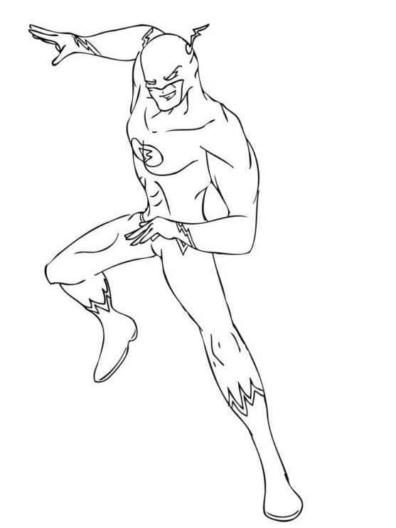 The Flash from Dc Comics Coloring Page