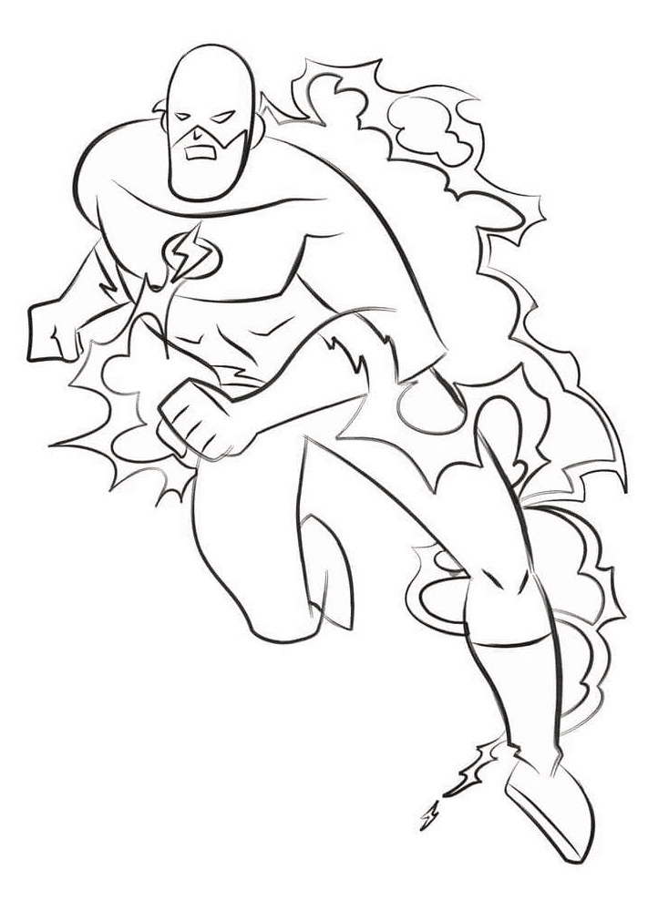 The Flash To Print Coloring Pages