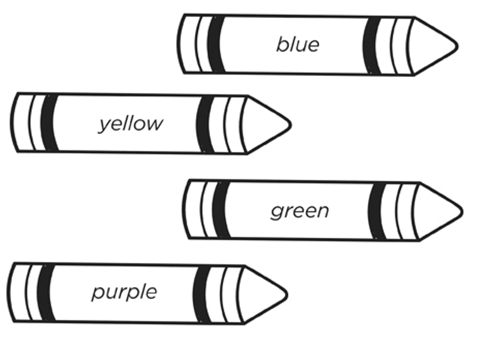 ثلاثة أقلام تلوين للأطفال من تلوين