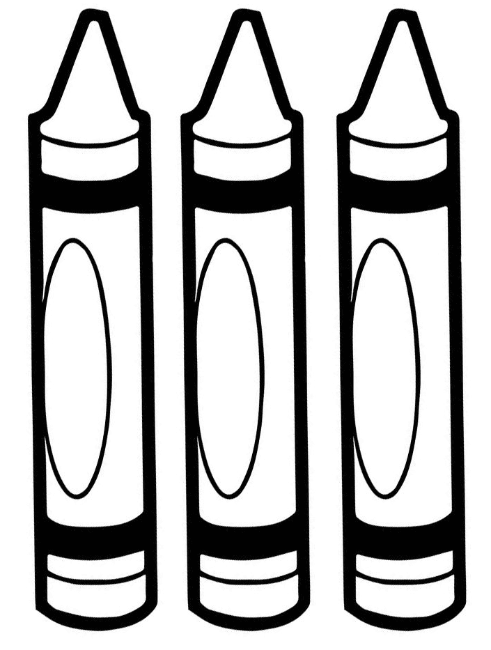 Three Crayons Coloring Pages