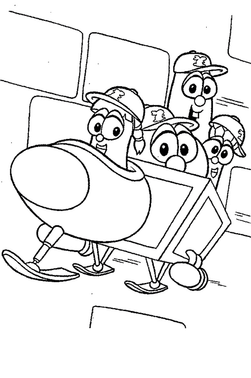 VeggieTales Free Coloring Pages