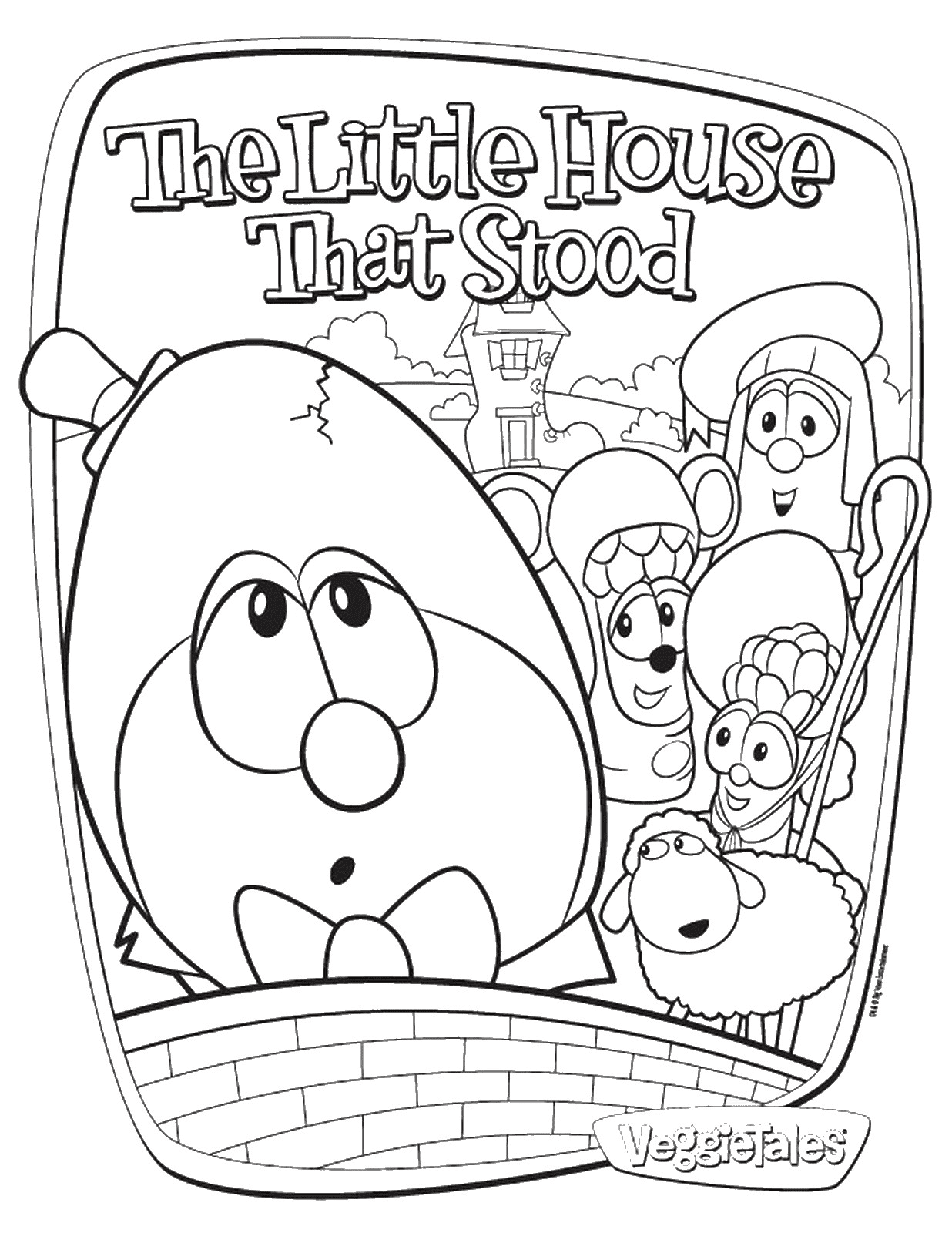 VeggieTales Little House Coloring Page