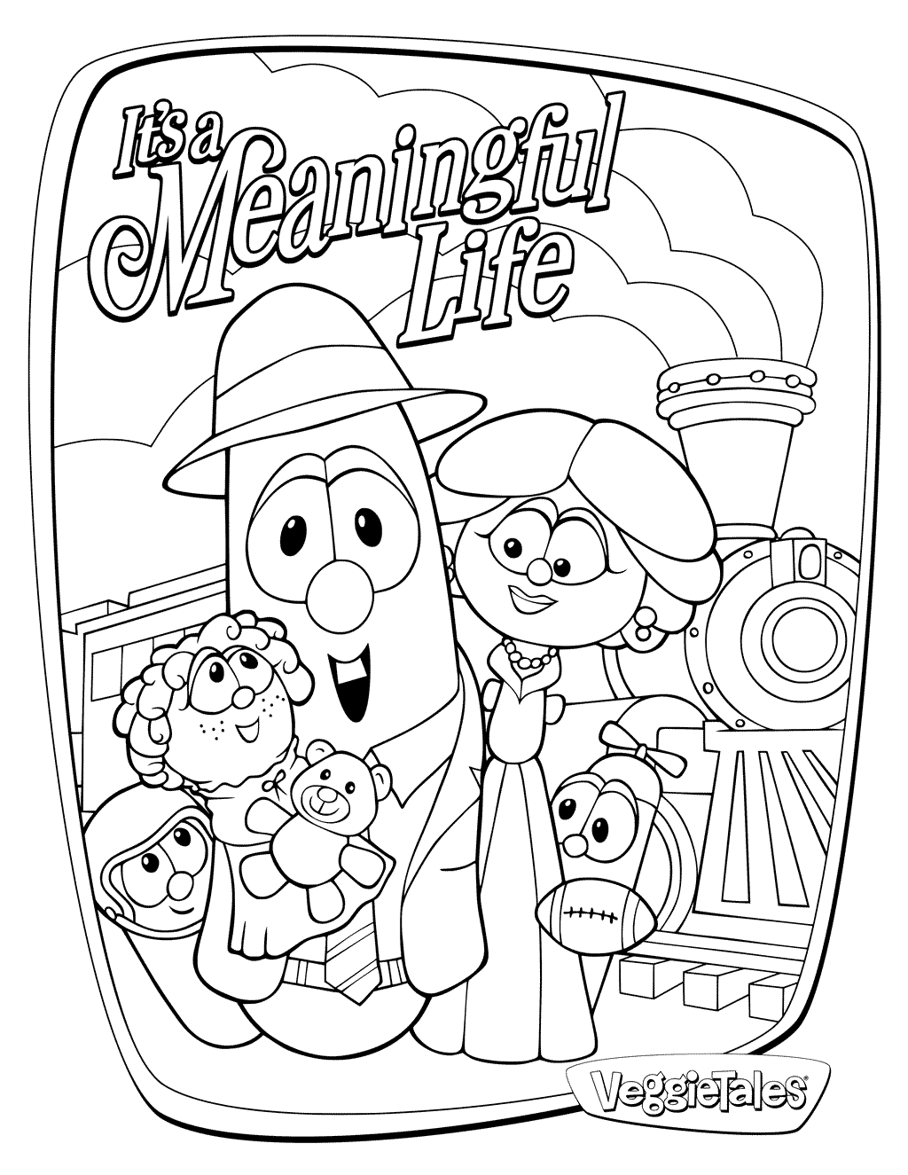 VeggieTales Meaningful Life Coloring Page