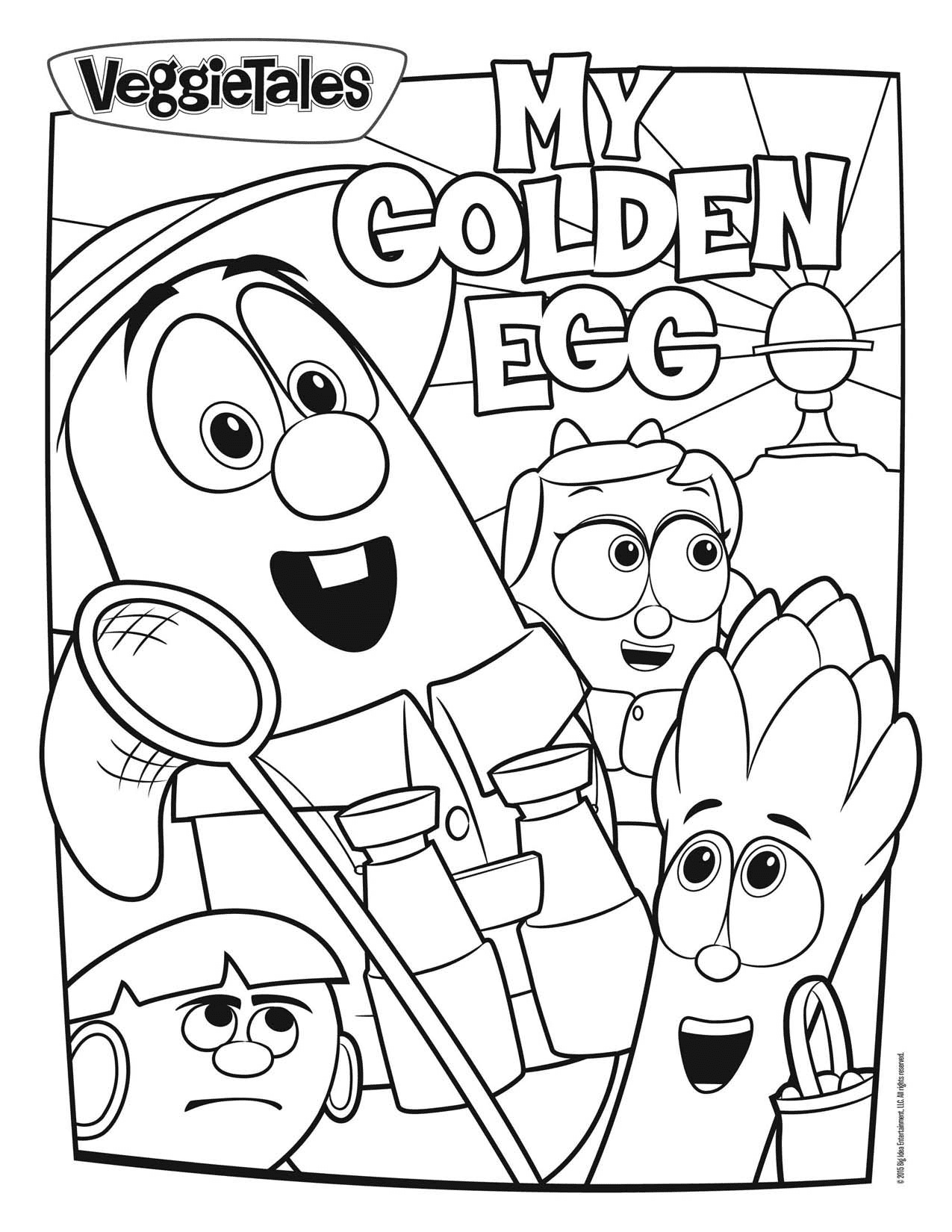 VeggieTales My Golden Egg Coloring Pages