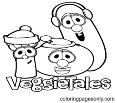 VeggieTales 着色页