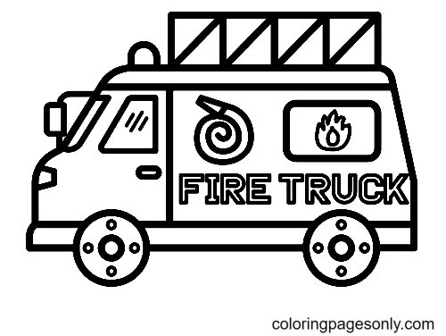 Sehr einfaches Feuerwehrauto von Fire Truck