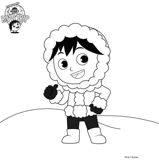 Warm Ryan Coloring Pages