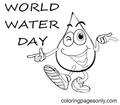 Dibujos para colorear del Día Mundial del Agua