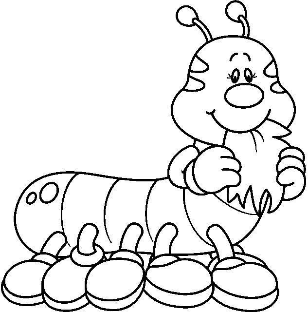 Worm Free Coloring Page