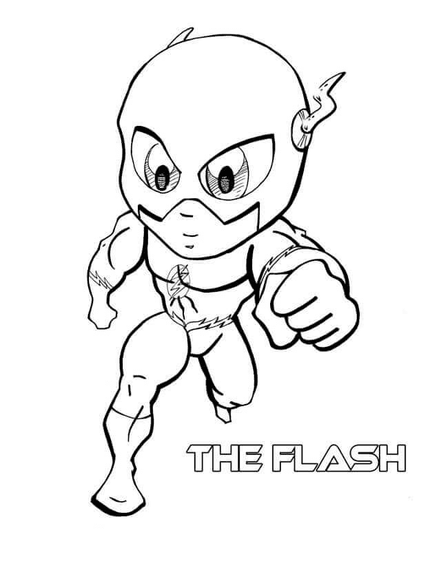Young Flash Coloring Pages