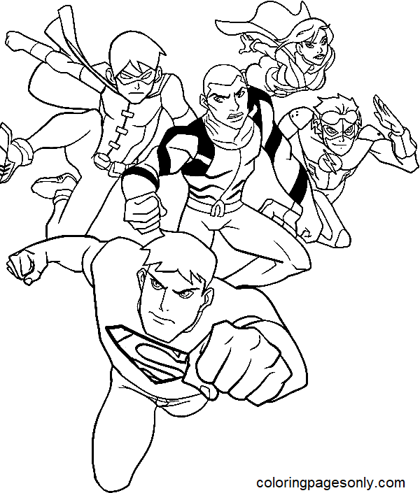 Young Justice League from Justice League
