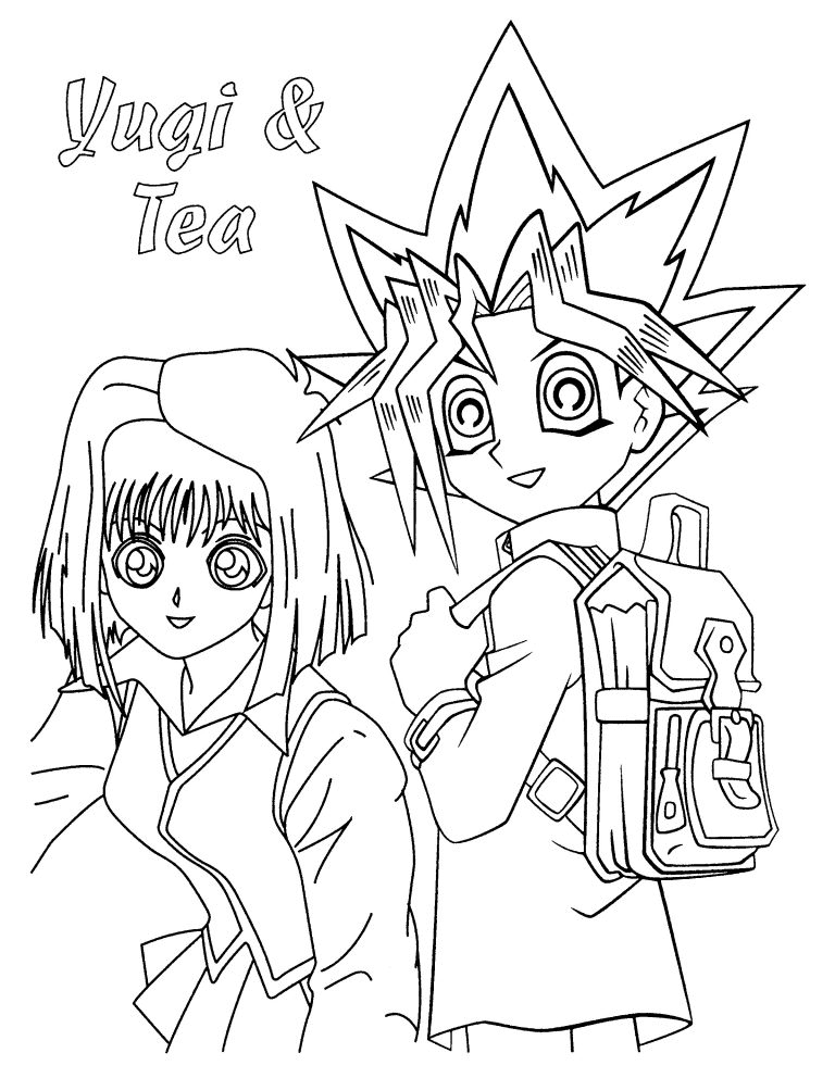Yugi und Tee von Yu-Gi-Oh