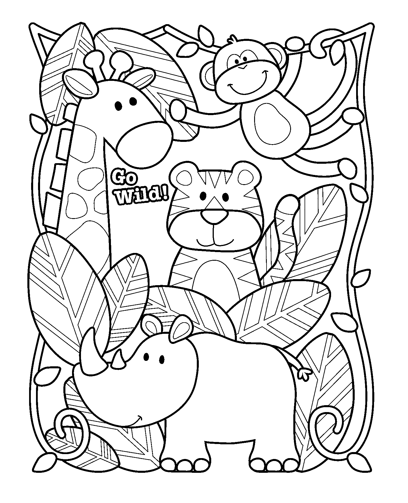 Zoo coloring pages: bring the Zoo to your children's house! Coloring