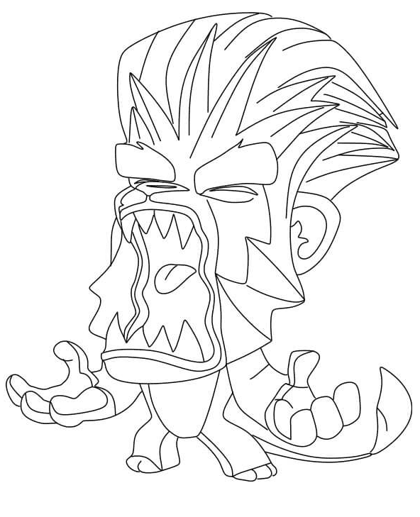 Zooba Duke Coloring Pages