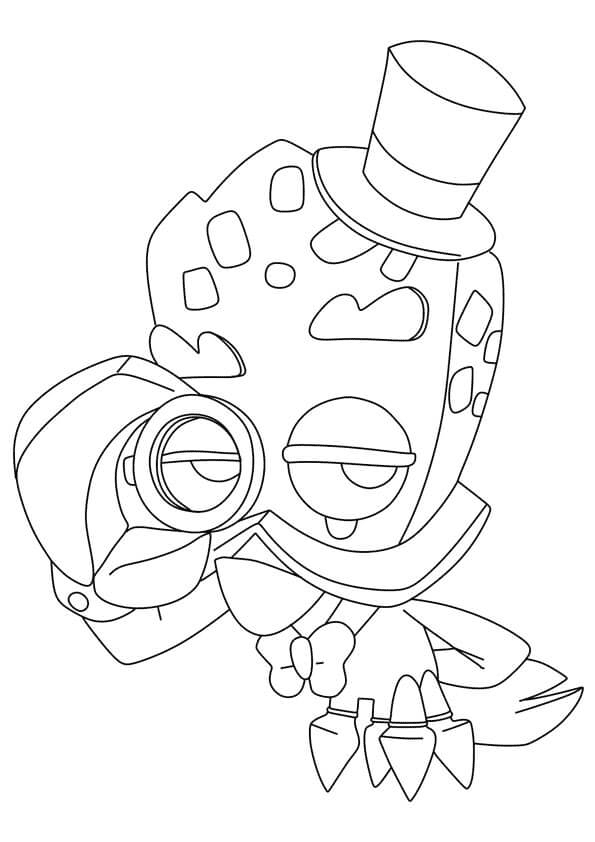 Zooba Earl Coloring Page
