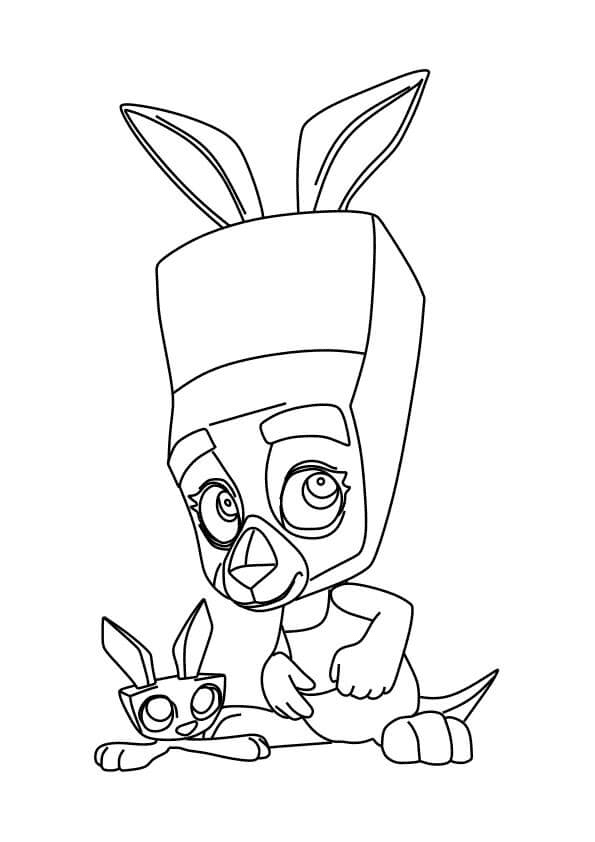 Zooba Molly Coloring Page