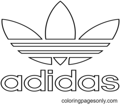 Adidas Coloring Page