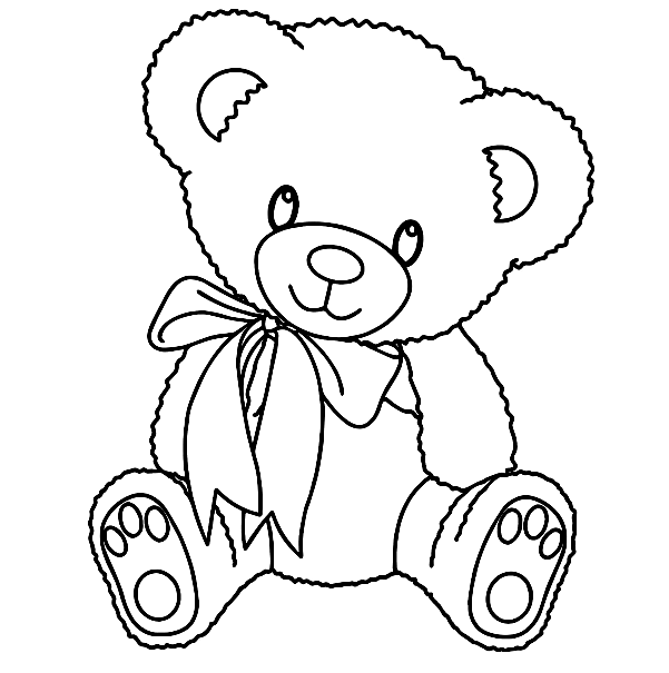 Adorable Teddy Bear Coloring Pages
