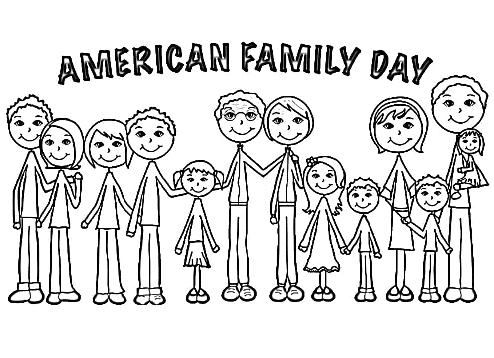 Día de la familia estadounidense desde el día de la familia
