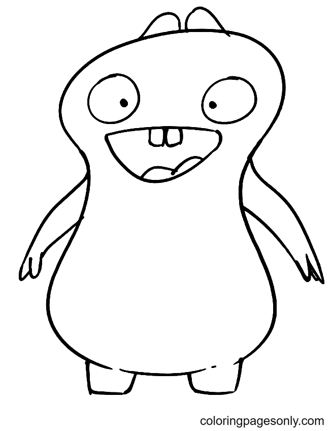 Babo From Uglydolls Coloring Page