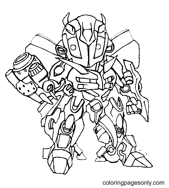 Baby Bumblebee Coloring Page