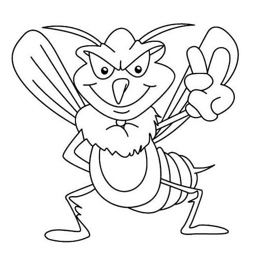 Bad Mosquito Coloring Pages