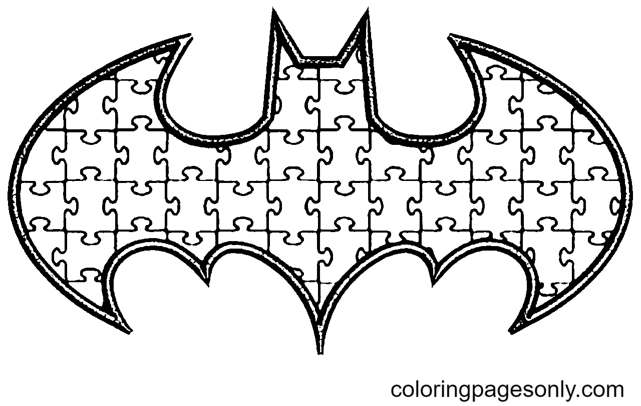 Batman Autism Awareness Coloring Pages