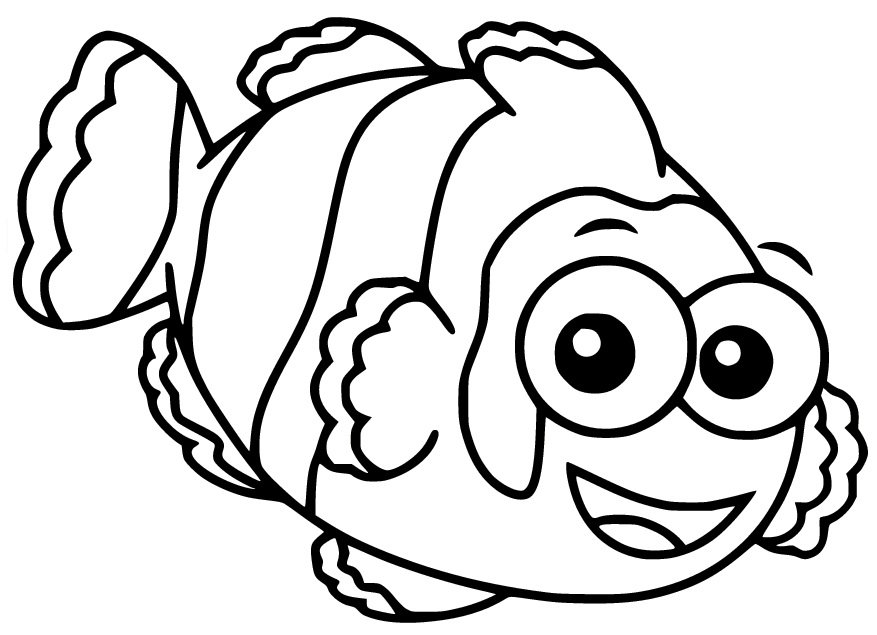 Beautiful Clownfish Coloring Pages