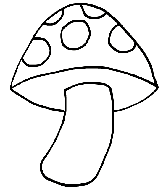 Großer Pilz von Mushroom