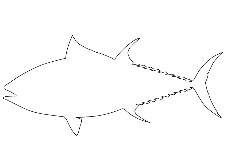 Bluefin Tuna Coloring Pages