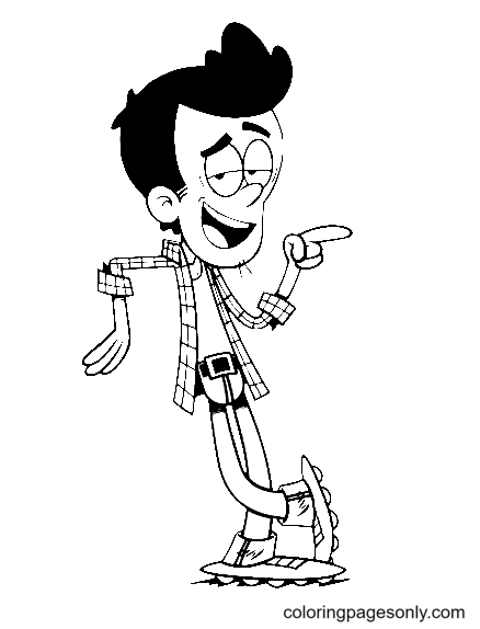 Bobby Santiago From The Loud House Coloring Pages