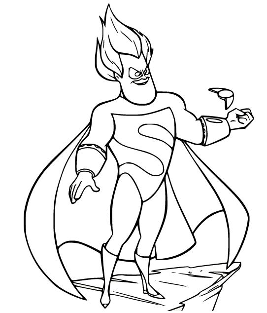 Buddy Pine The Antagonist Coloring Pages