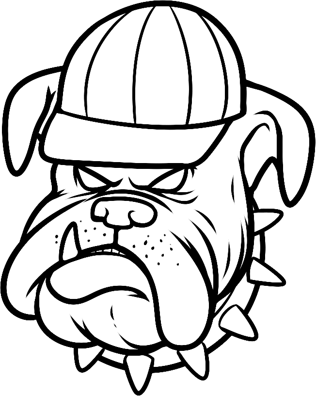 Bulldog avec chapeau de Bulldog