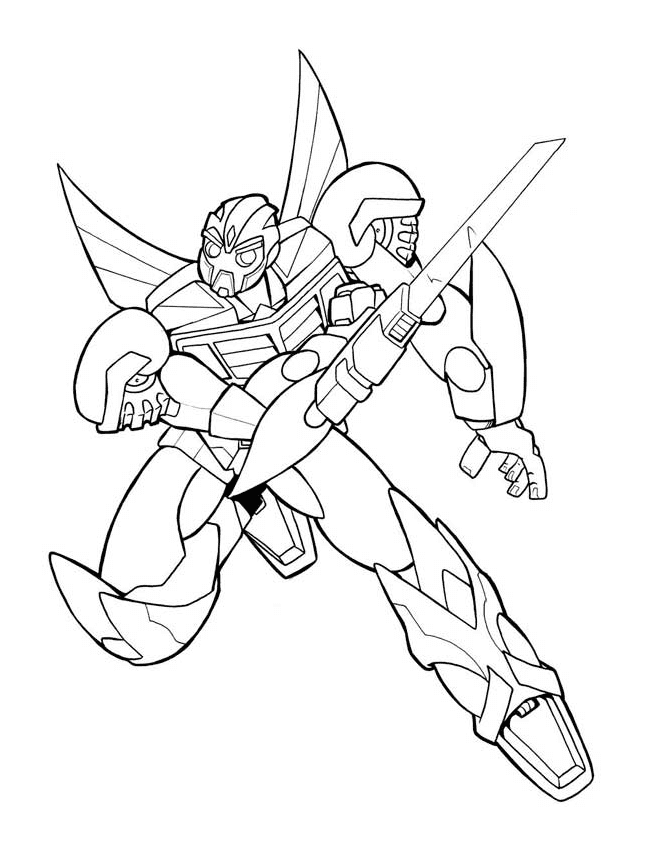 Bumblebee Action Sheets Coloring Page