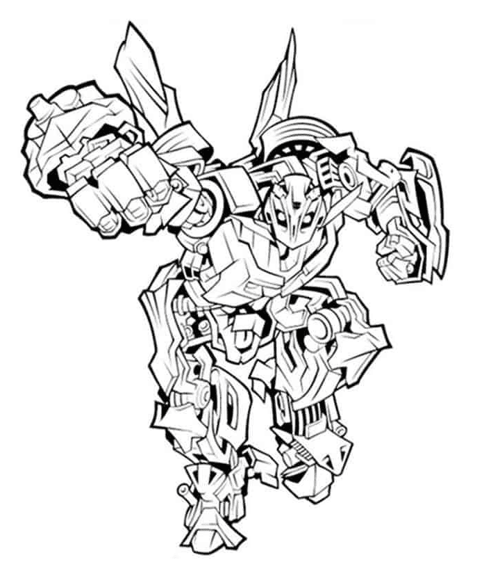 Bumblebee Action Coloring Page