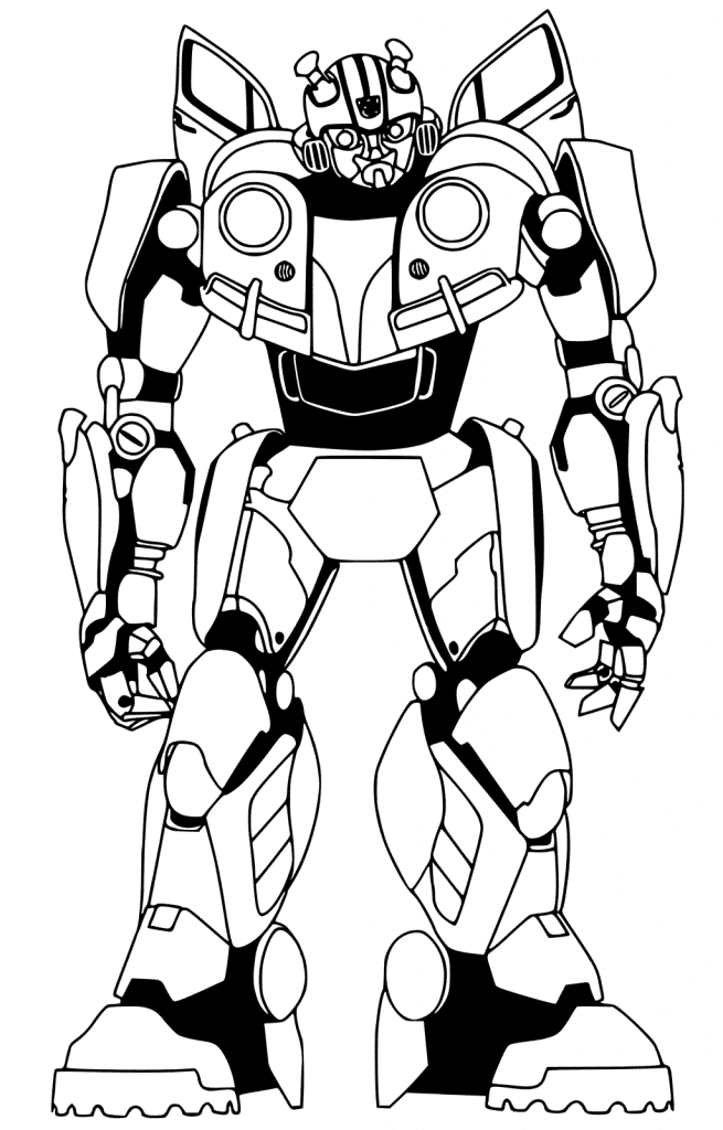 Bumblebee Transformer Movie Coloring Page