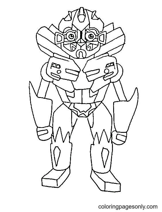 Dibujo de Abejorro de Transformers para colorear