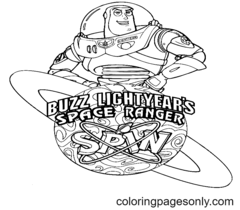 صفحات تلوين Buzz Lightyear
