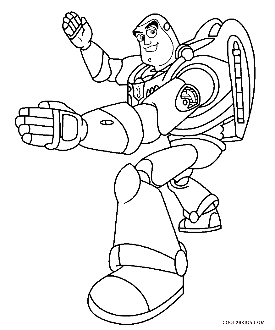 Buzz Lightyear for Kids Coloring Page